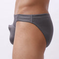 Men's transparent loose underwear in nylon fabric, available in white, blue, black, gray, and sky blue colours, sizes S to XL