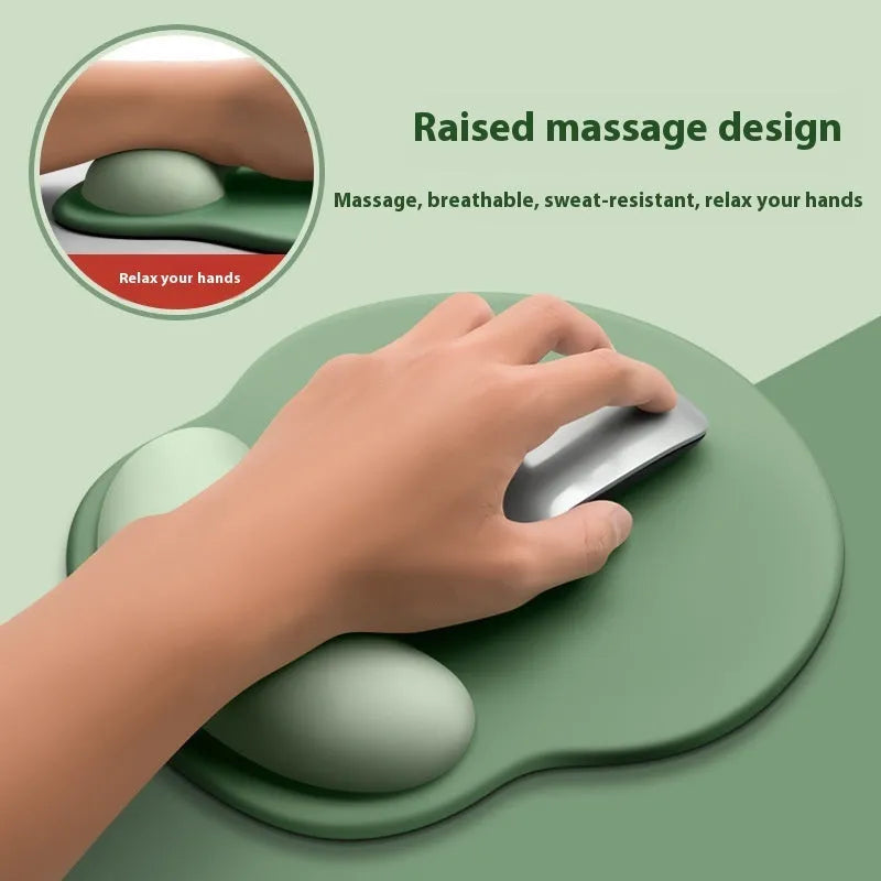 Gradient Girl silicone mouse mat with wristband in Mint Green colour, dimensions 220mm by 250mm