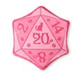 Dice-shaped plush cat toy in various colours with D&D design for feline play