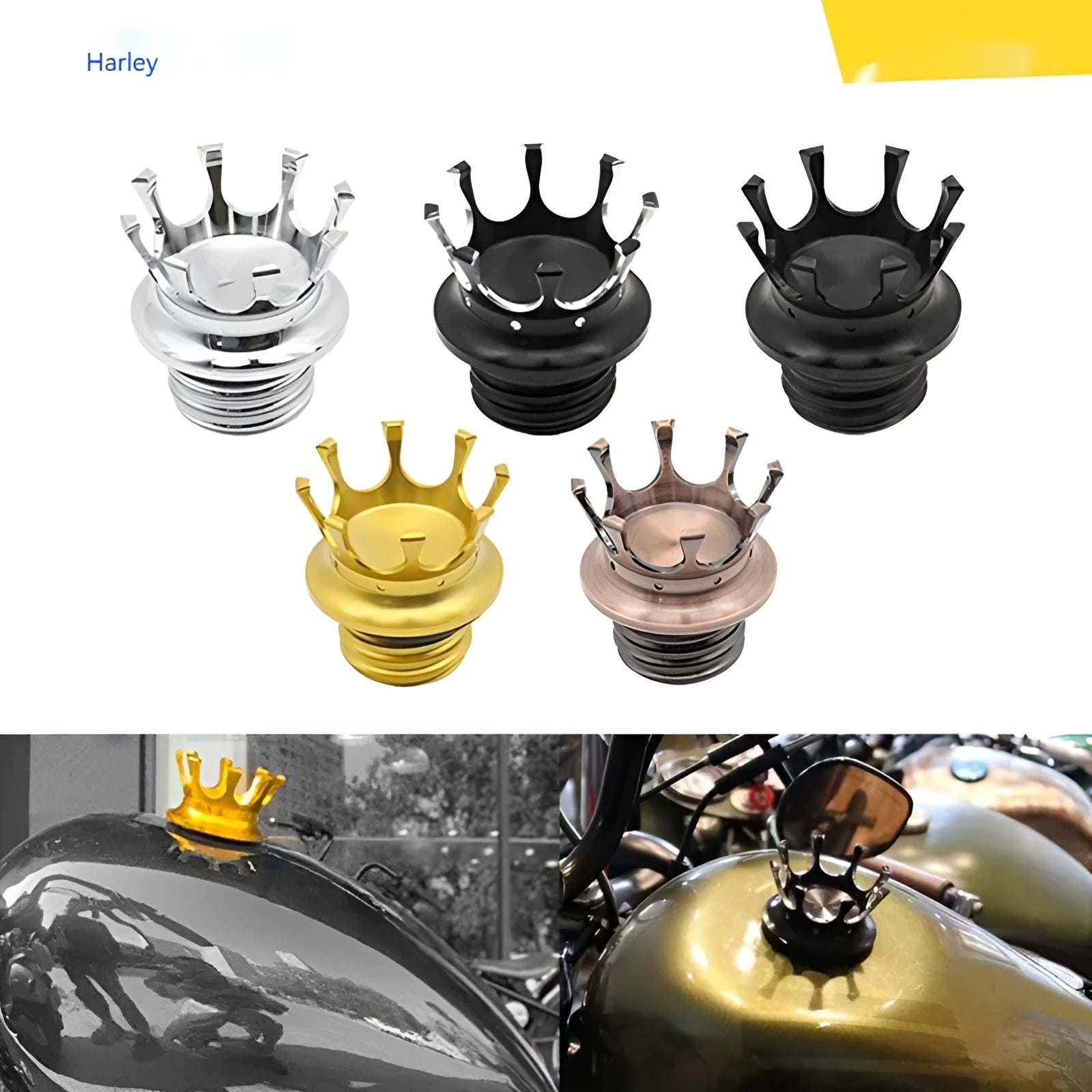 Aluminium alloy Harley-Davidson fuel tank cover for Sportster, Dyna, and Softail models