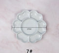 White ceramic plum blossom painting palette for watercolour acrylic oil paints