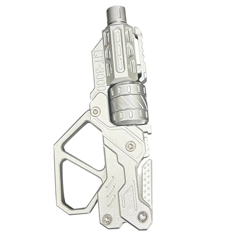 Azu magnetic metal push card toy in black or silver, made from metal for sensory and fidget use