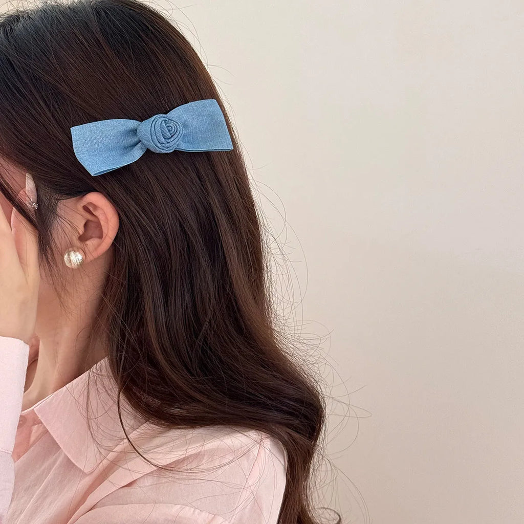 Handmade cloth barrettes hairpin in lace, bow and butterfly styles for women