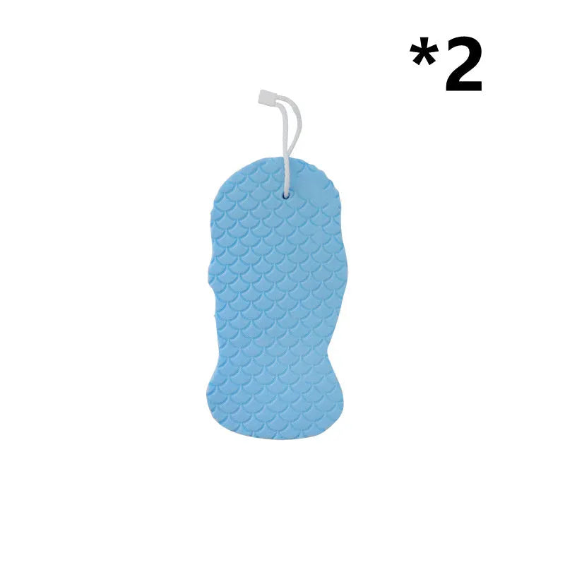 3D fish scale pattern bath sponge exfoliating ball in assorted colours