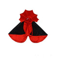 Black and red Halloween clothing for cats and dogs in free size made from polyester fabric