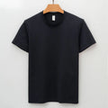Beige short sleeve pullover with straight style and regular sleeves featuring quick-dry antibacterial fabric