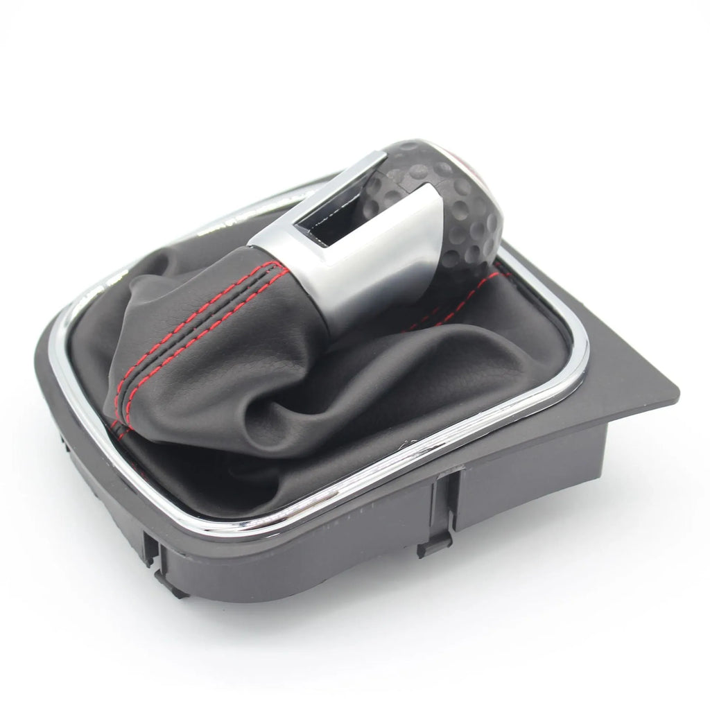 Leather gear lever handball for Golf cars with 12mm installation hole and dust-sealing design