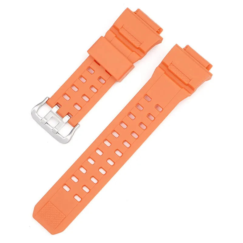 Camouflage pattern TPU watchband with silver buckle, 2mm thickness, 12+7cm length