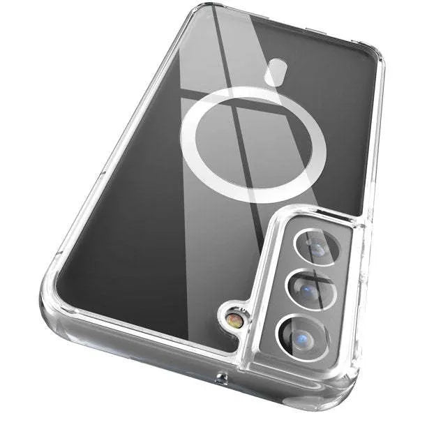 Transparent MagSafe magnetic phone case for Samsung Galaxy S21, S22, S23 phones