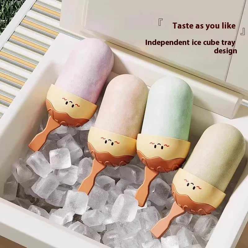 Plastic octopus ball ice cream mould with modern design for making uniform frozen dessert portions