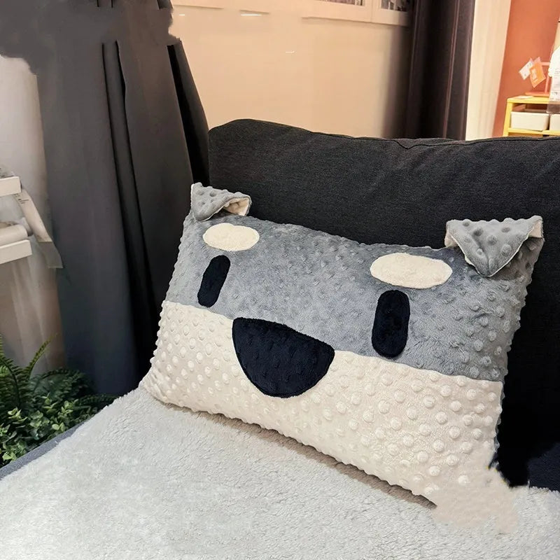 West Highland puppy decorative cushion measuring 50x35x18cm with blended fabric cover and pp cotton filling