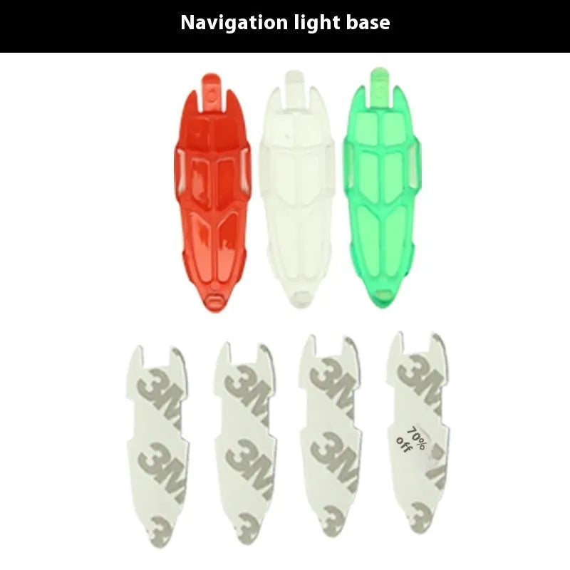 V3 wireless charging waterproof navigation light for scale models with 43mm size and LED colours