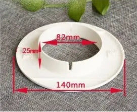 Plastic air conditioning wall hole cover and sealing kit with multiple cap sizes