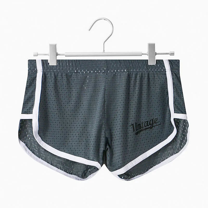Men's Ice Silk quick-drying underwear in mid waist design showing multiple colour options