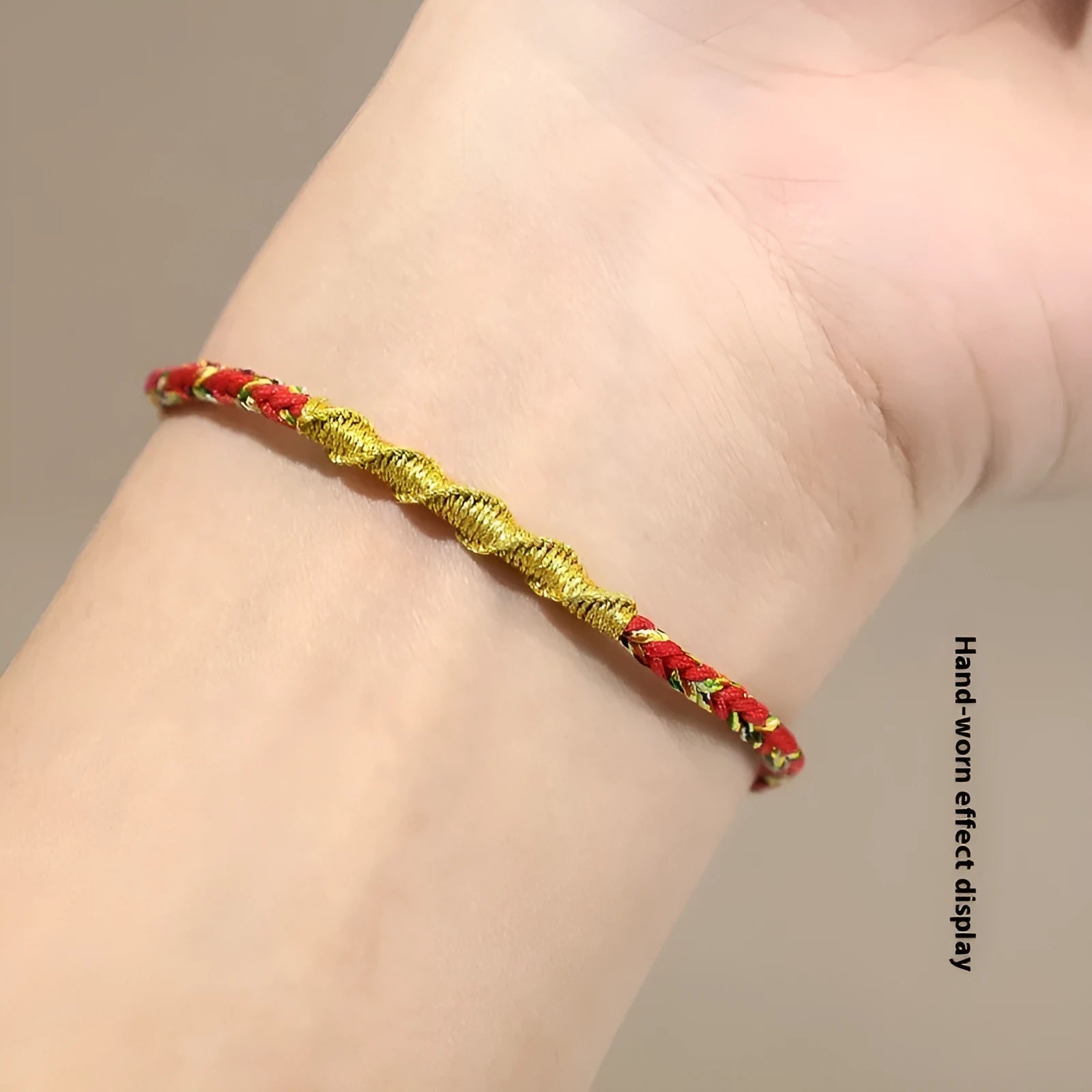 Adjustable eight-strand woven colourful guard strap in flexible wire with zodiac colour options