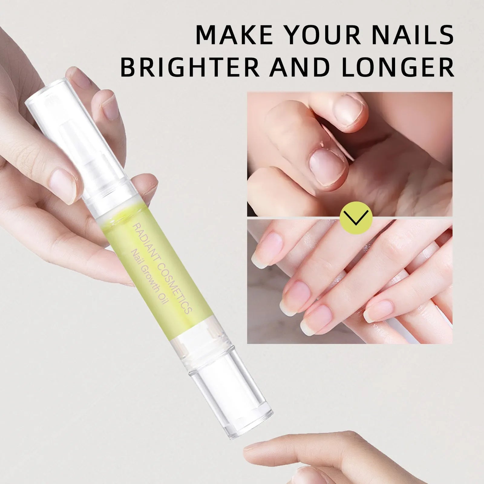 3ml nail growth oil bottle for wash-free nail treatment and moisturising