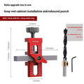 Aluminium alloy cabinet door installation tool with 10mm diamond drill guide for woodworking projects