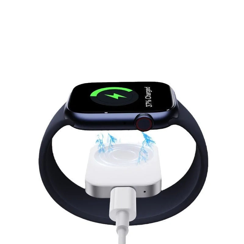 Black or white three-in-one magnetic wireless charging stand for iPhone and Android devices