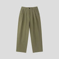 Men's apricot coloured loose fit trousers with micro-elastic waistband and non-ironing fabric