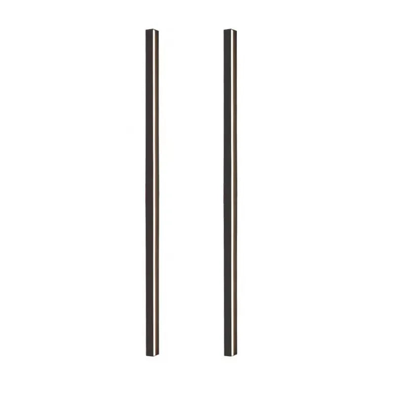 80cm black aluminium LED wall lamp with touch control for 3000K, 4000K, 6000K light colours and slotted-free mounting