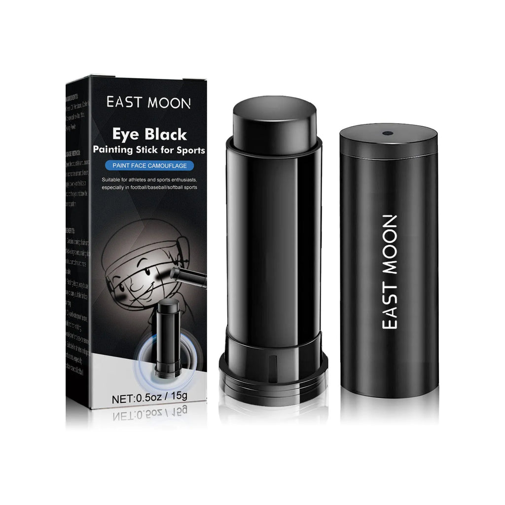 15g sports eye black paint stick in compact 8.6cm packaging for athletic glare reduction