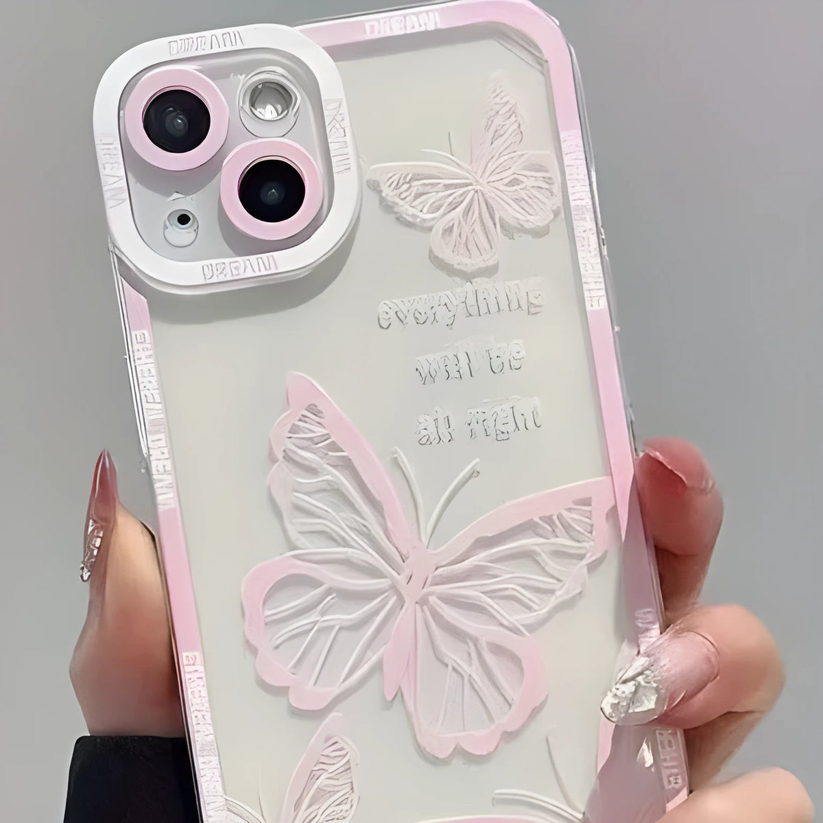 Transparent silicone phone case with oil painting flowers design and all-inclusive fall protection for Apple iPhone models