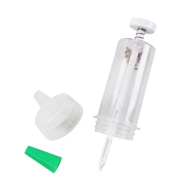 12 cm long by 3 cm diameter mini planter tool for distributing seeds into pots and plug trays
