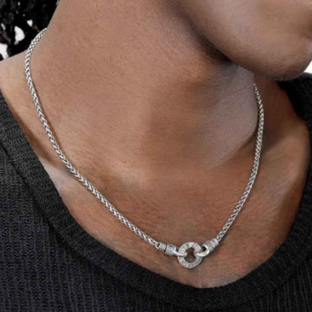S925 sterling silver clavicle necklace for women with pendant, available in 50cm, 55cm, and 60cm chain lengths.