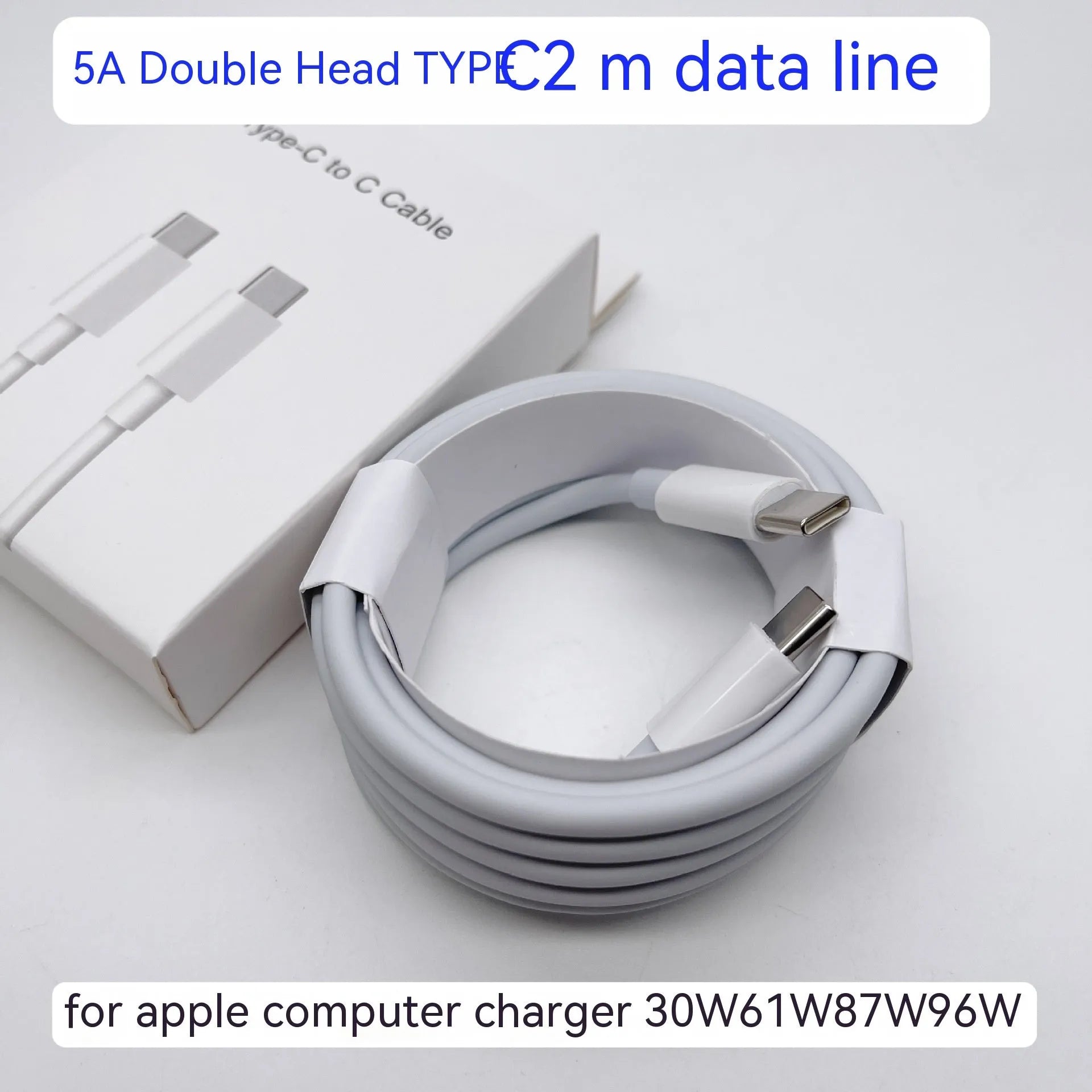 Compact square white laptop USB-C power adapter with optional international plug heads