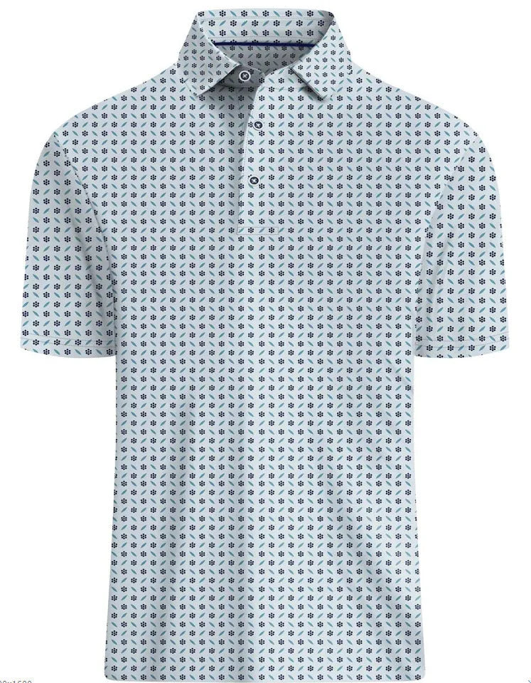 3D printing men's short sleeve t-shirt with zipper decorations on mesh fabric in Japanese retro style