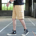 Men's loose casual trousers in chemical fibre blend fabric available in multiple colours and sizes