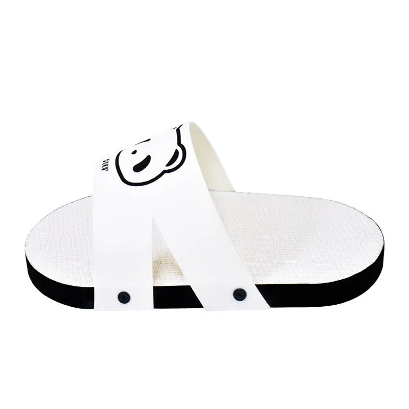 White corrugated paper cat scratch board measuring 30cm long with slipper style design