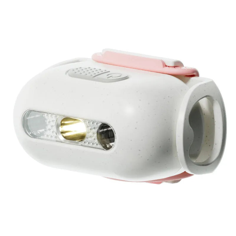 Pet luminous collar LED hanging lamp ring in caramel mocha, cure green, delicate grey, or fresh pink colours