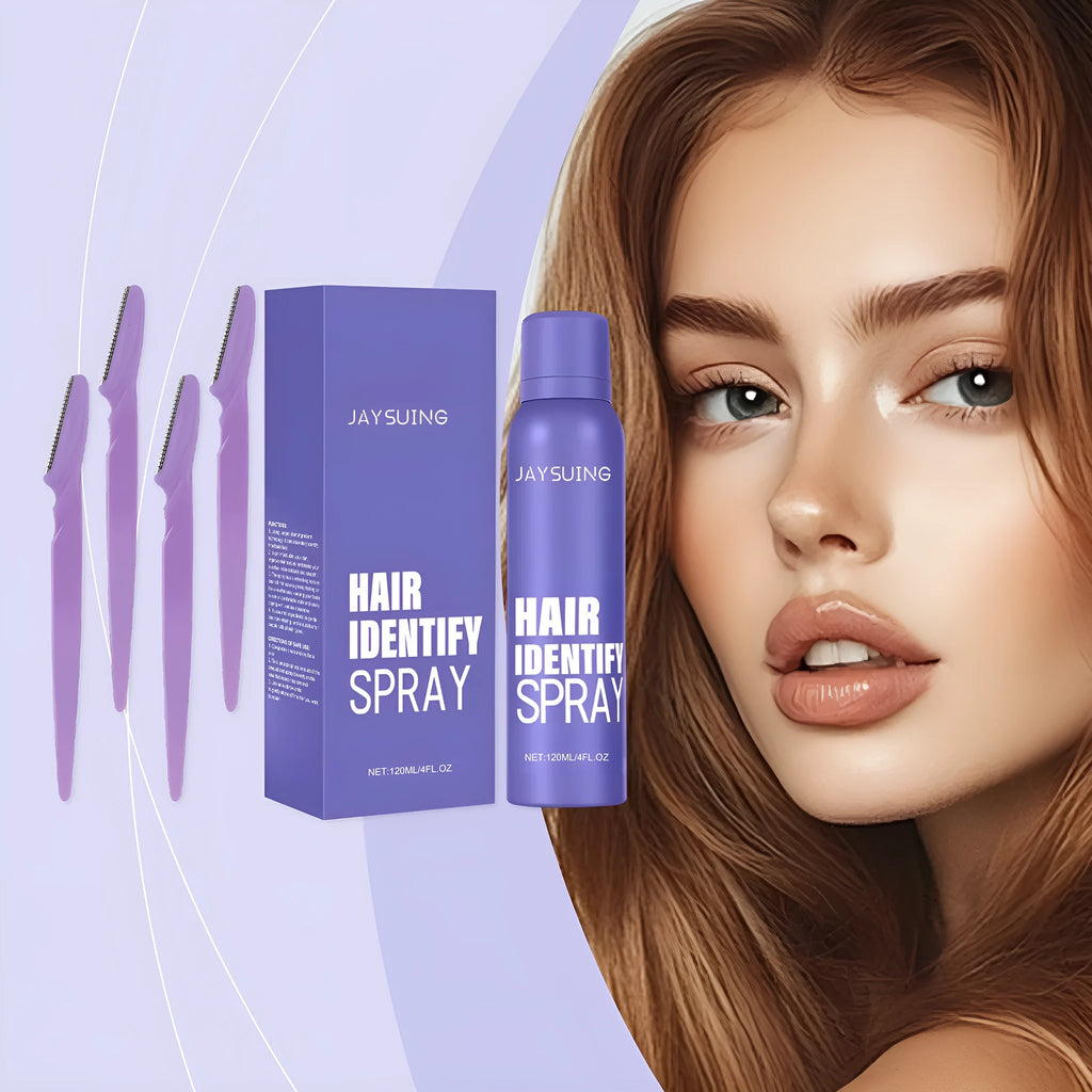 Portable 120ml non-irritating hair removal spray bottle with natural root extracts