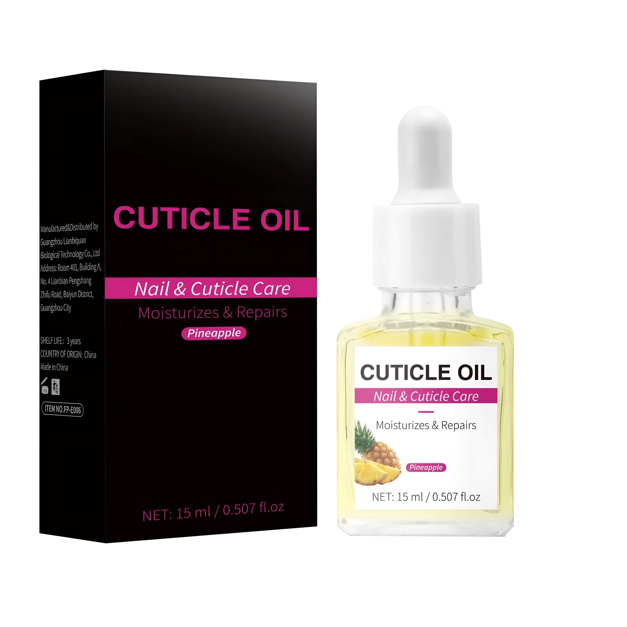 15ml bottle of cuticle oil for nail and cuticle moisturisation and care.
