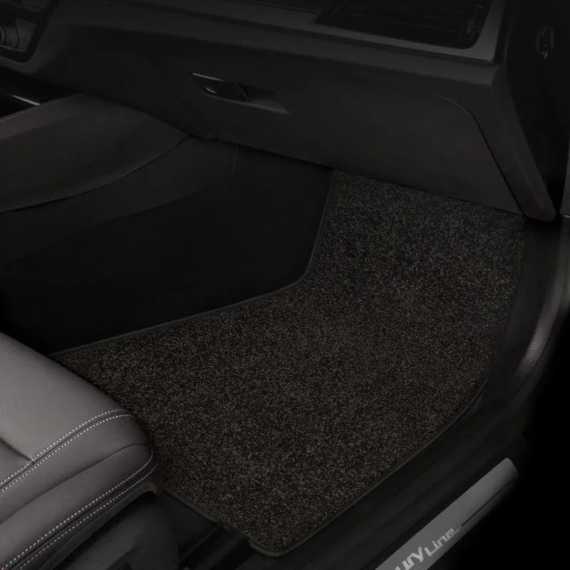 Mazda car floor mats PVC 3-piece set with non-slip cashmere blanket backing in black, grey, coffee, cognac, wine red or blue