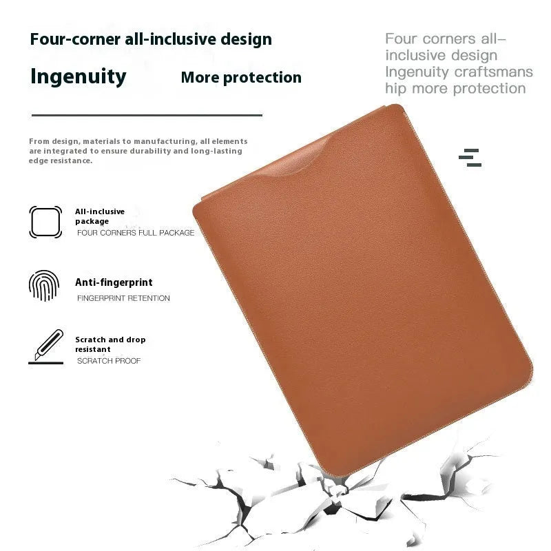 Lock Edge Notebook Leather Liner Bag set showing four imitation leather protective covers in different colours