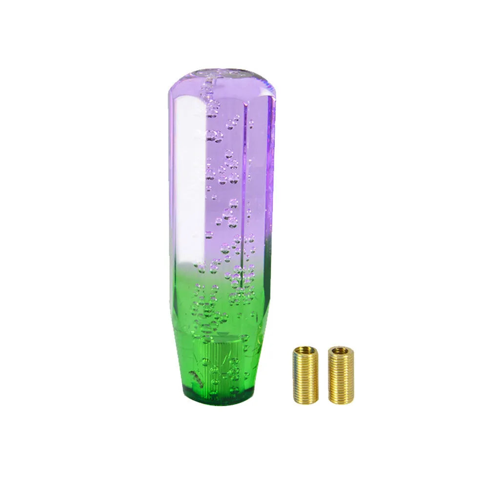 Transparent acrylic gear lever with two-colour design for car shift knobs