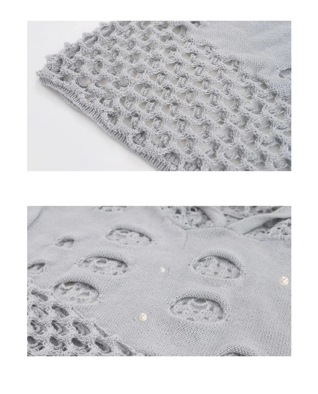 Black men's hooded sweater with pearl decorative details, loose fit design for spring wear