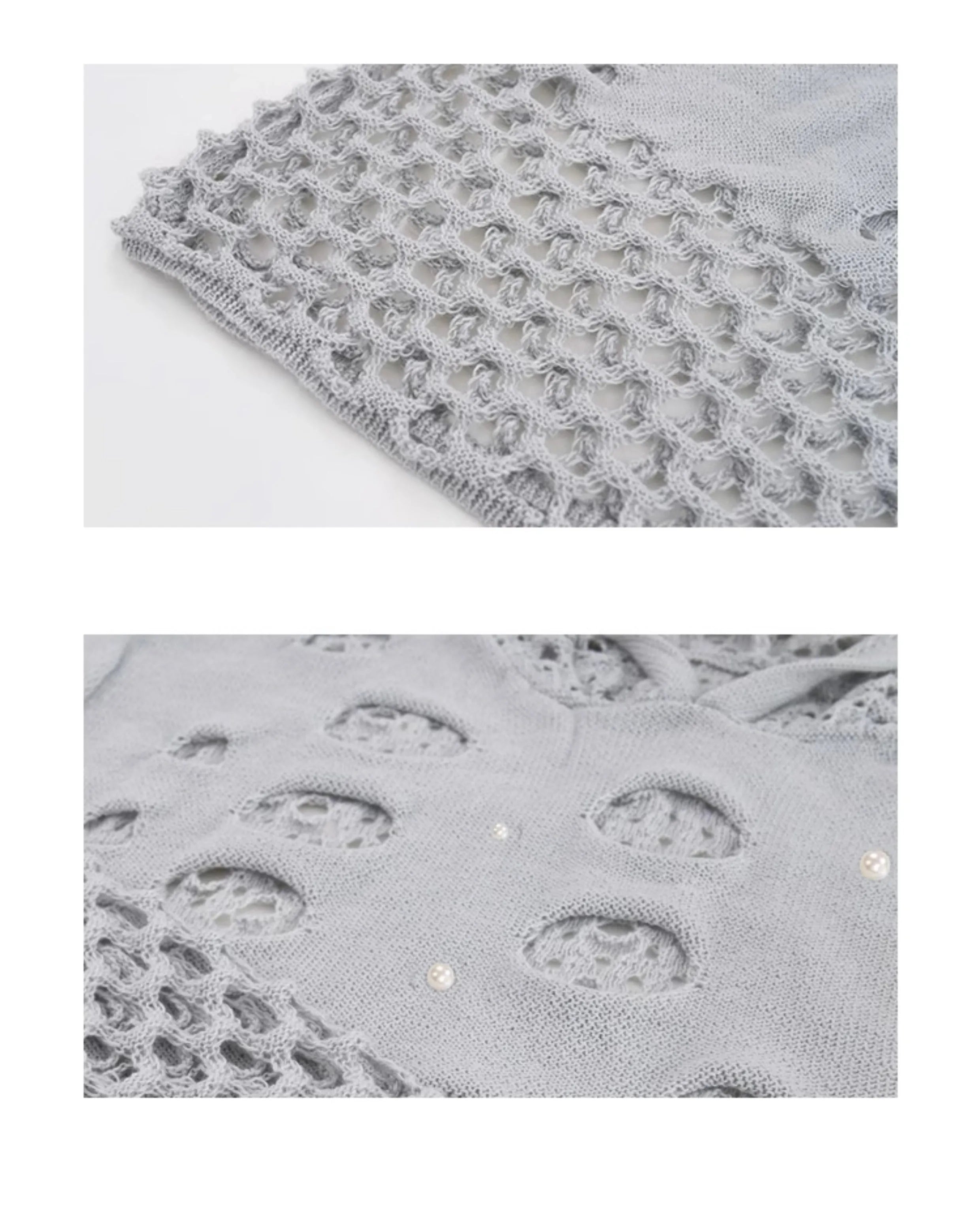Black men's hooded sweater with pearl decorative details, loose fit design for spring wear