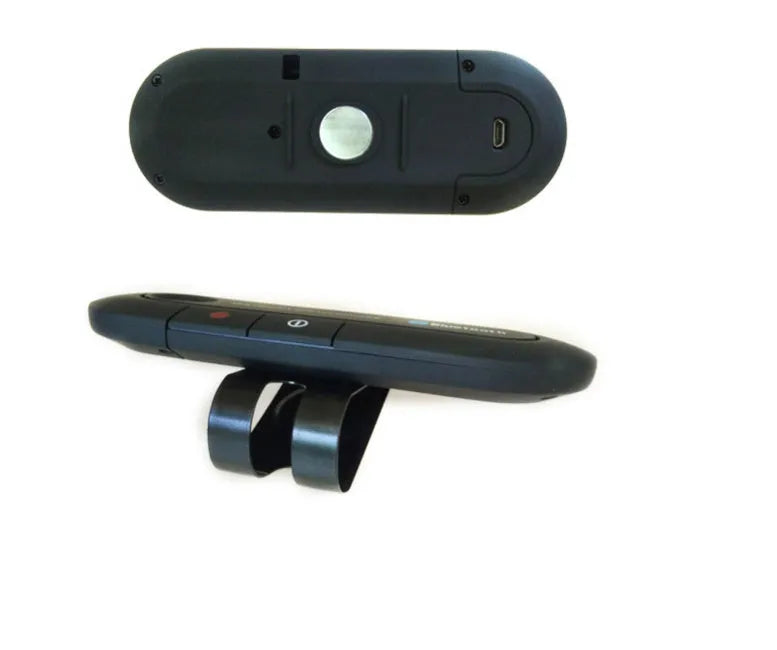Vehicle-mounted Bluetooth handsfree sun visor kit in black, blue, or red with car charger and cable