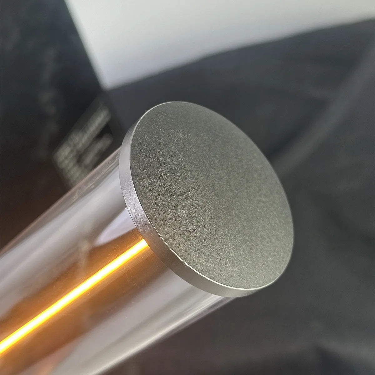 LED line glass magnetic suction light strip with USB charging cable, showing 53×234mm dimensions
