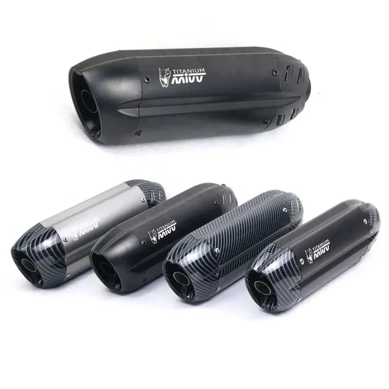 Stainless steel motorcycle exhaust modification component with small hexagonal design