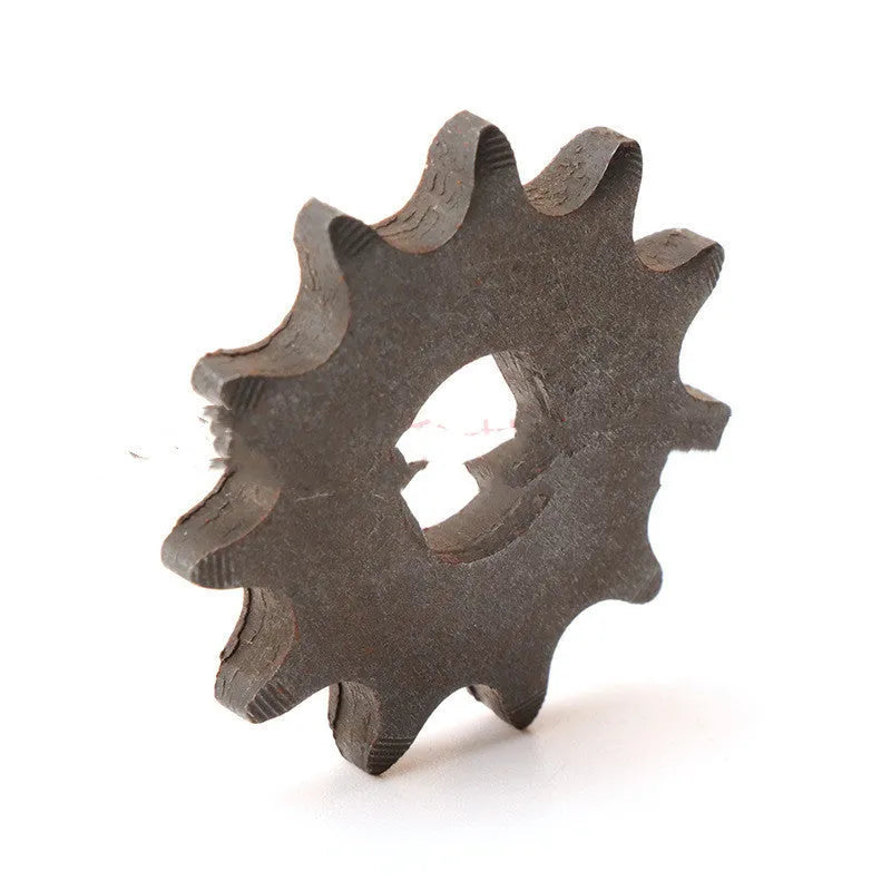 Cast iron motorcycle 11 gear with non-circular design for 25hT8F chain reduction systems