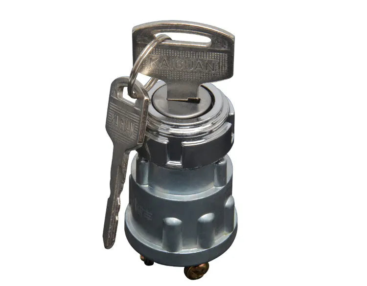 Pure copper ignition switch with key for trucks, forklifts, and agricultural vehicles in JK423 upgrade style