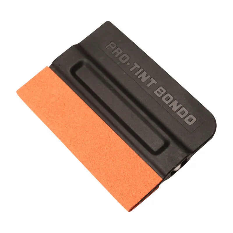 Faux deerskin magnet scraper with four textured heads for car colour changing film removal