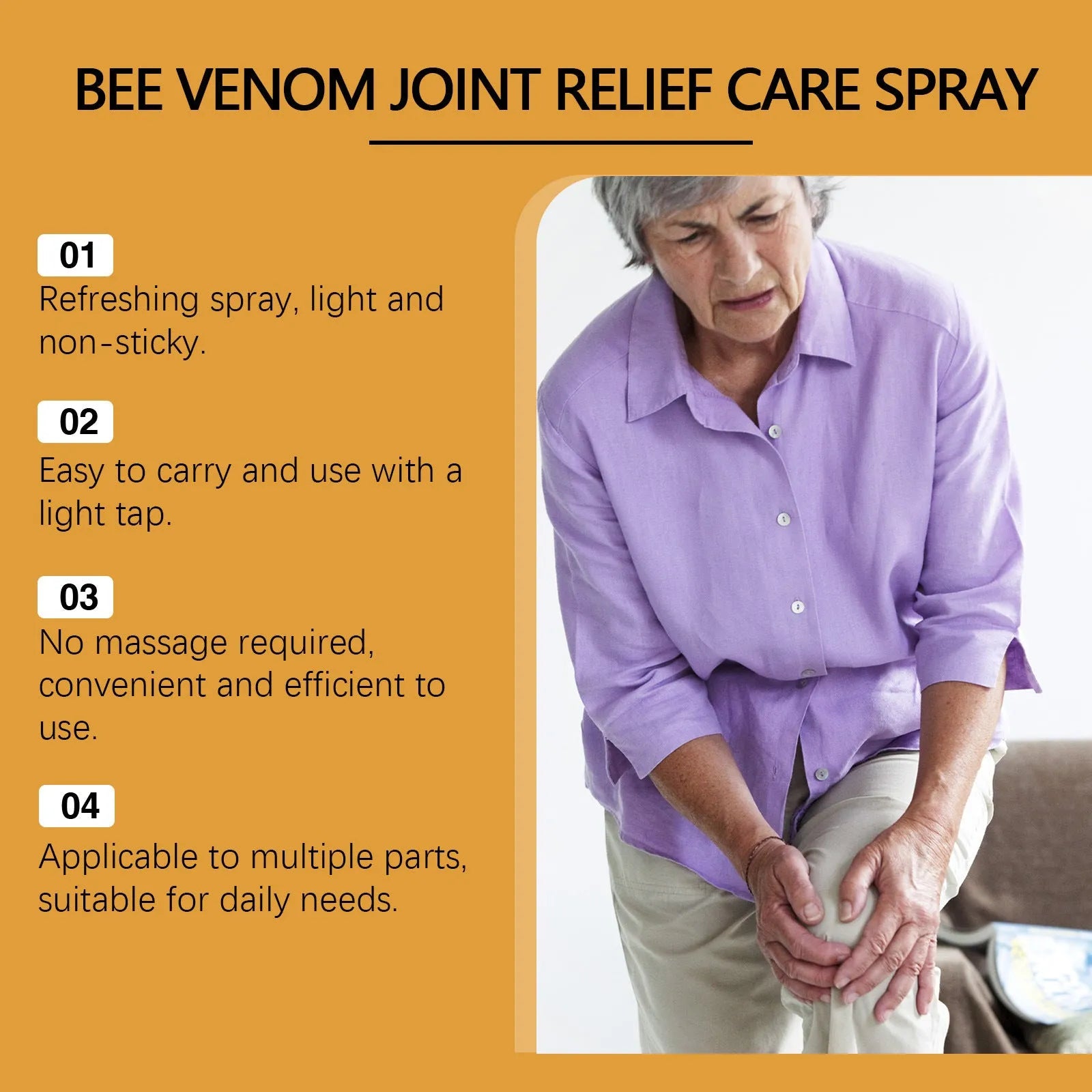 20ml body care spray bottle with menthol and bee venom formulation for daily skin nourishment