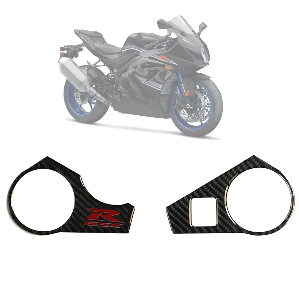 Black carbon fibre adhesive sticker for SUZUKI GSXR1000 L1 upper connective plate 2009-2016 models