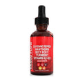 A 60ml glass bottle of Vitamin D3 K2 hawthorn fruit liquid supplement drops with a built-in dropper.