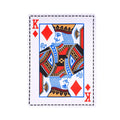 Tear-resistant dog toy with crinkly material in newspaper and playing card designs for small breeds.